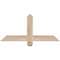 Ekena Millwork Eugene Smooth Timber Gable Bracket, Douglas Fir, 36"W x 16"H x 1 1/2"D x 3 1/2"F, 11/12 Pitch GBW036X16X0204EUG00SDF - alternate 1
